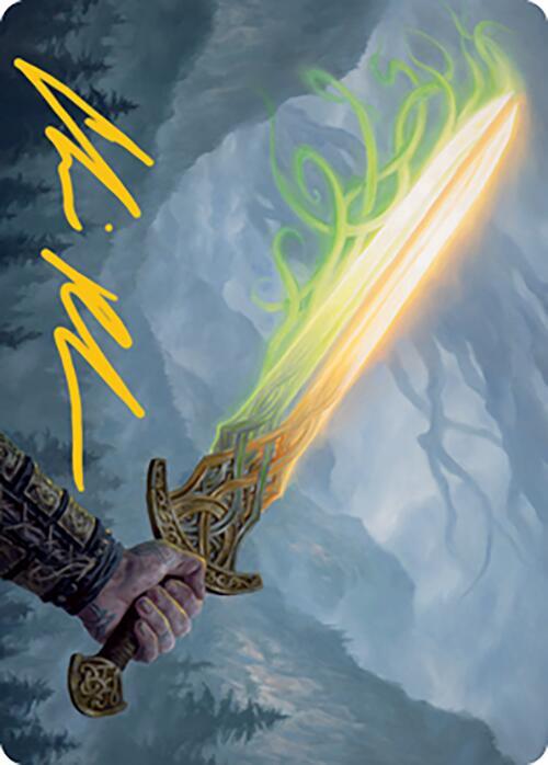 Sword of Hearth and Home Art Card (Gold-Stamped Signature) card image