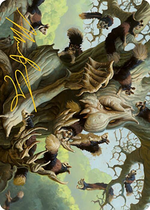Scurry Oak Art Card (Gold-Stamped Signature) card image