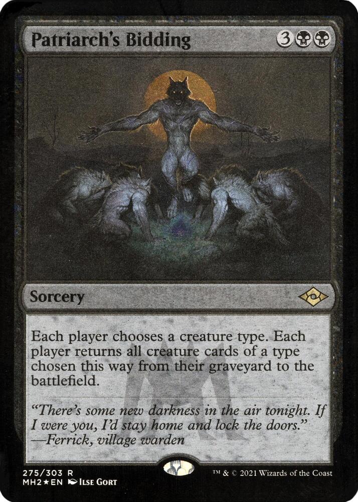 Patriarch's Bidding (Foil Etched) card image