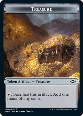 Treasure (020) // Construct Double-Sided Token card image