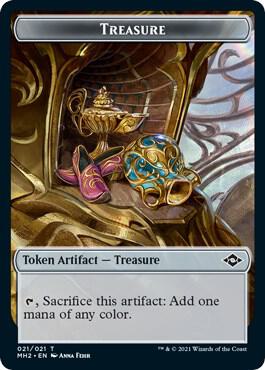 Treasure (021) // Golem Double-Sided Token card image