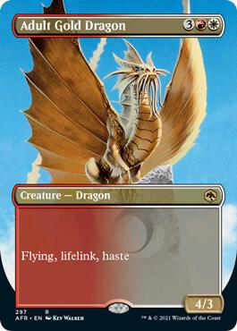 Adult Gold Dragon (Borderless) card image