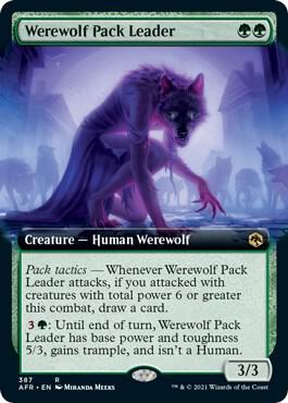 Werewolf Pack Leader (Extended Art) card image