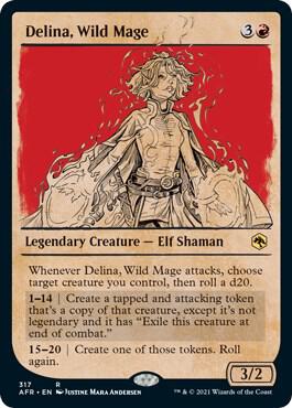 Delina, Wild Mage (Showcase) card image