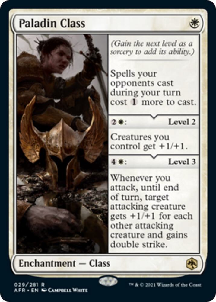 Paladin Class card image