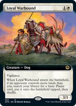 Loyal Warhound (Extended Art) card image