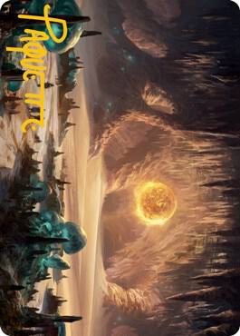 Plains (265) Art Card (Gold-Stamped Signature) card image