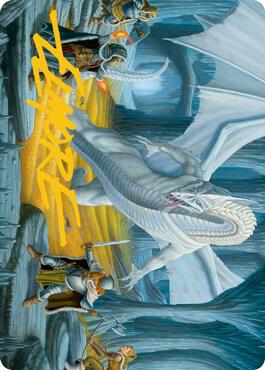 Cave of the Frost Dragon Art Card (Gold-Stamped Signature) card image
