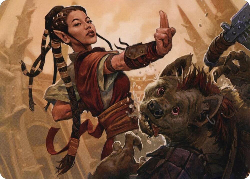 Half-Elf Monk Art Card card image