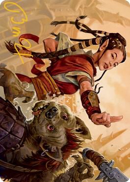 Half-Elf Monk Art Card (Gold-Stamped Signature) card image