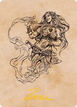 Djinni Windseer (Showcase) Art Card (Gold-Stamped Signature) card image
