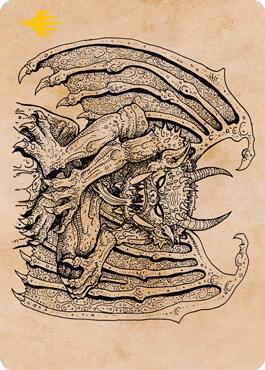 Cloister Gargoyle (Showcase) Art Card (Gold-Stamped) card image
