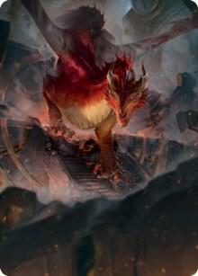 Red Dragon Art Card card image