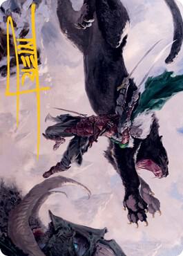 Drizzt Do'Urden Art Card (Gold-Stamped Signature) card image