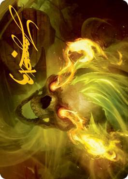 Flameskull Art Card (Gold-Stamped Signature) card image