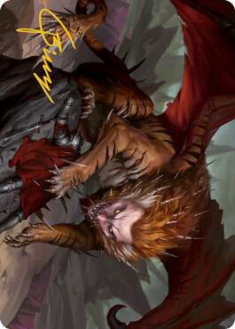 Manticore Art Card (Gold-Stamped Signature) card image