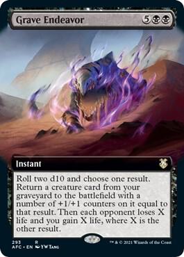 Grave Endeavor (Extended Art) card image