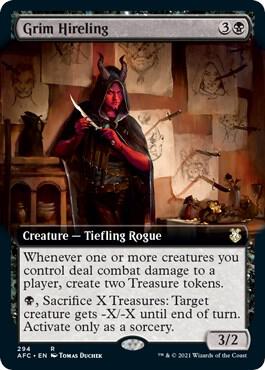 Grim Hireling (Extended Art) card image