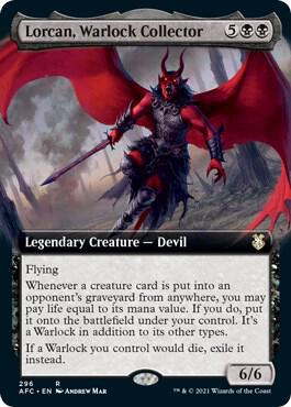 Lorcan, Warlock Collector (Extended Art) card image