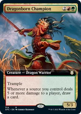 Dragonborn Champion (Extended Art) card image