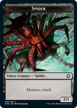 Spider // Emblem - Lolth, Spider Queen Double-Sided Token card image