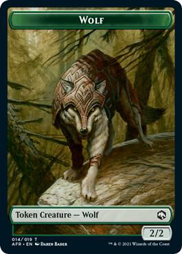 Wolf // Vecna Double-Sided Token card image