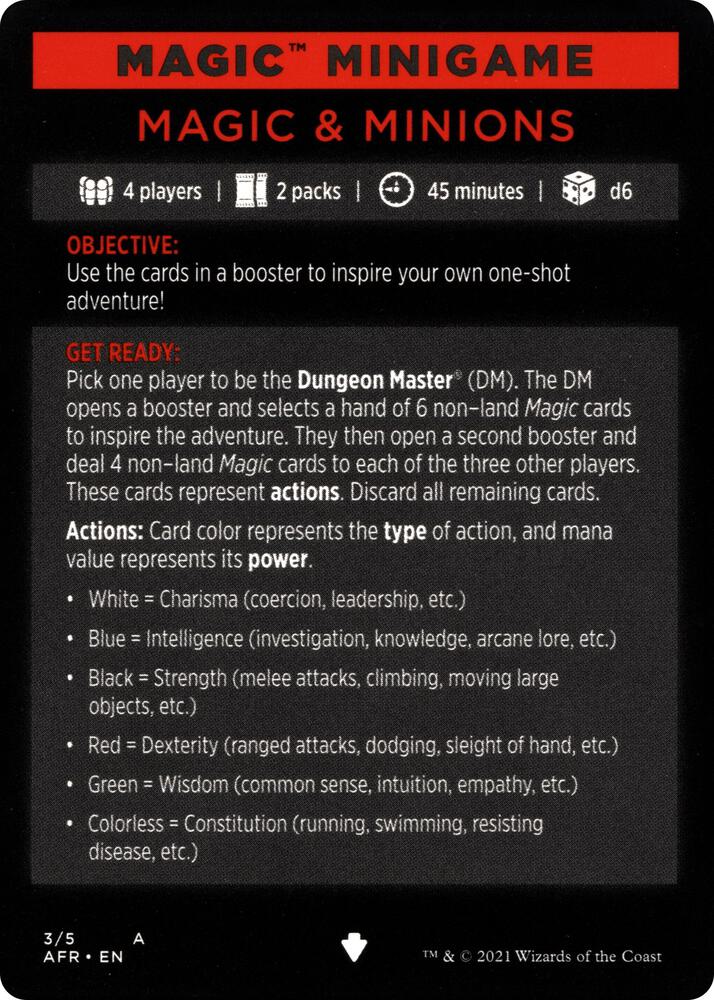 Magic Minigame: Magic & Minions card image