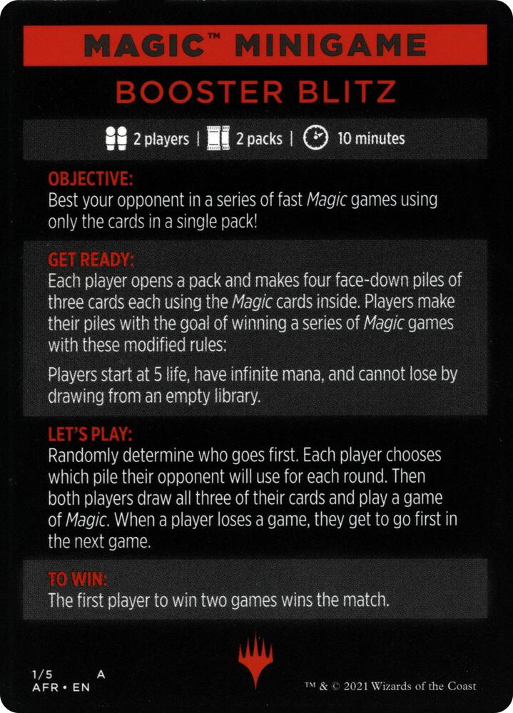 Magic Minigame: Booster Blitz card image