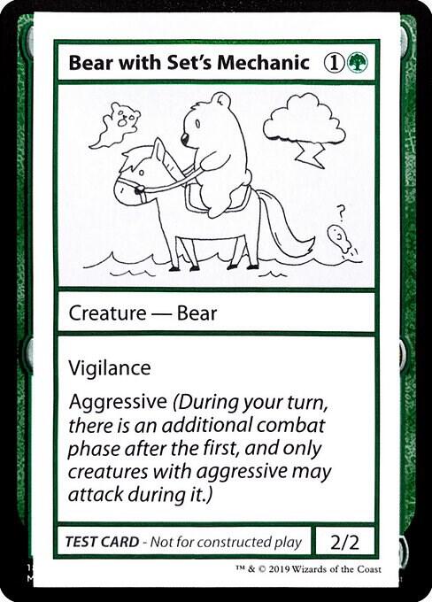 Bear with Set's Mechanic (No PW Symbol) card image