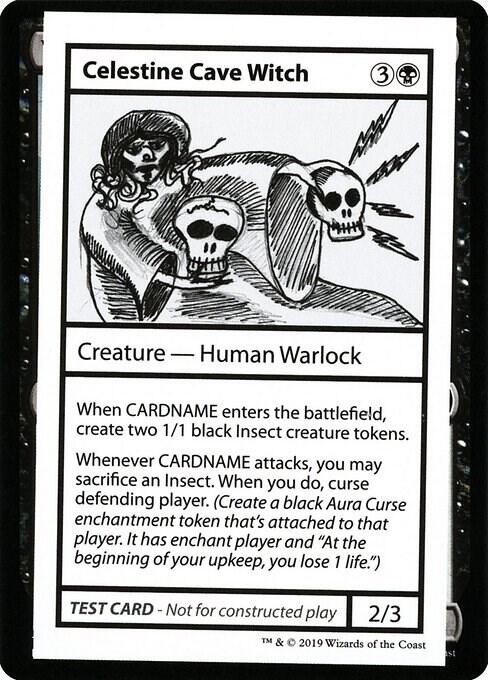 Celestine Cave Witch (No PW Symbol) card image