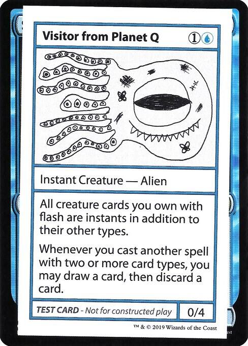 Visitor from Planet Q (No PW Symbol) card image