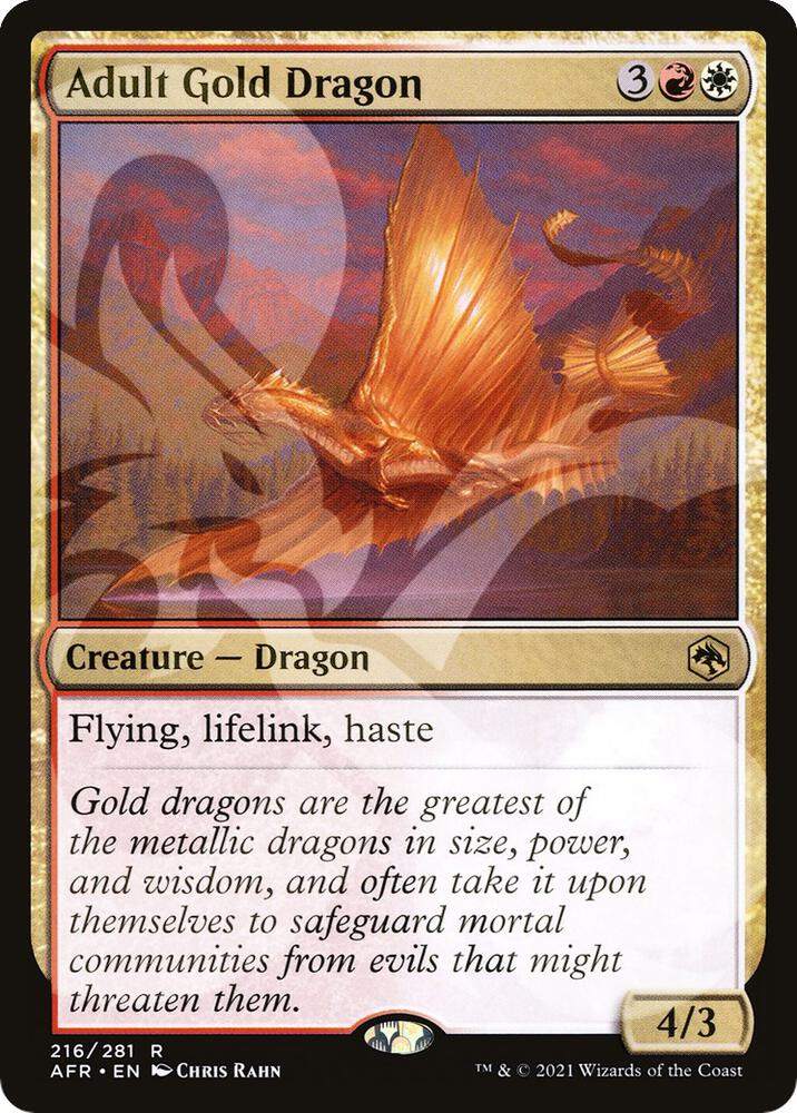 Adult Gold Dragon card image