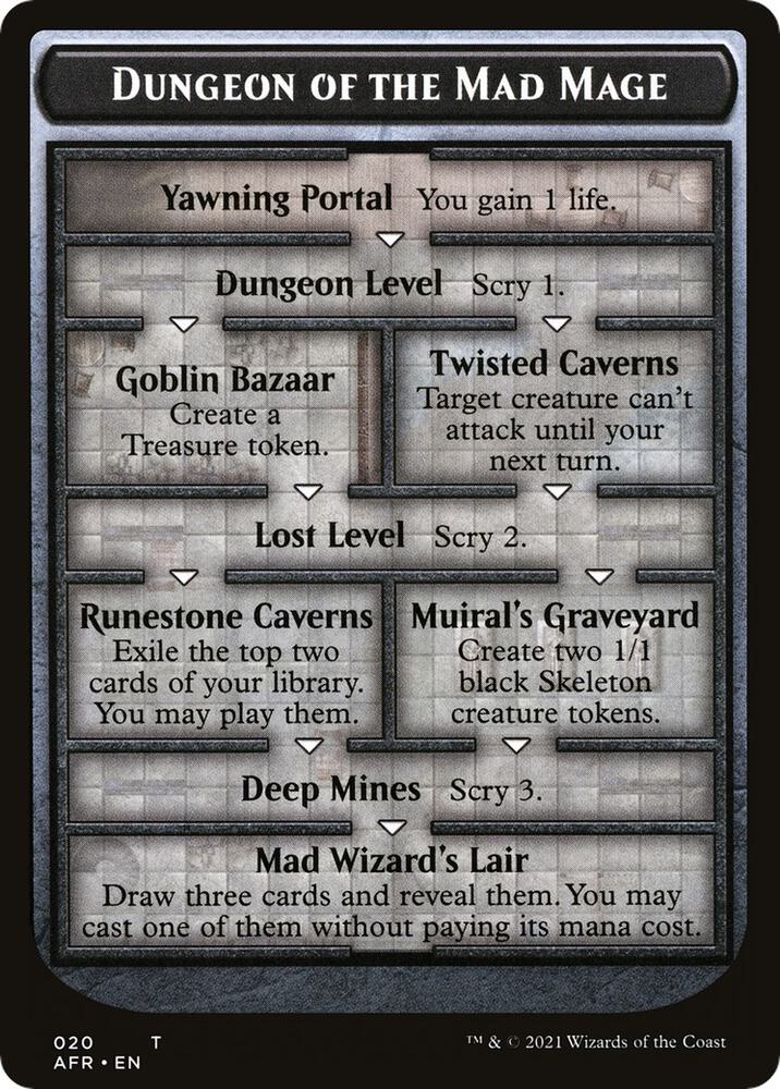 Dungeon of the Mad Mage // Tomb of Annihilation Double-Sided Token card image