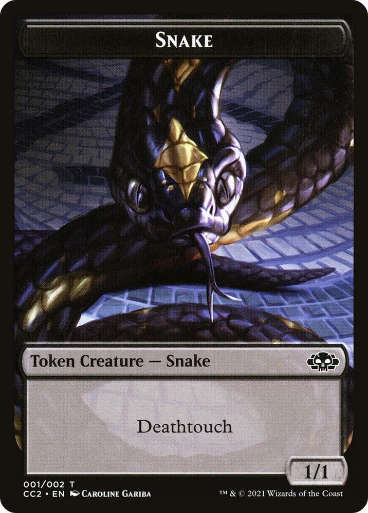 Snake // Zombie Double-Sided Token card image