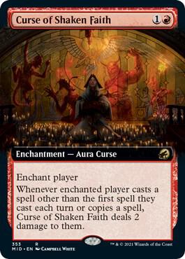 Curse of Shaken Faith (Extended Art) card image