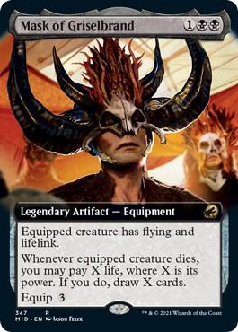 Mask of Griselbrand (Extended Art) card image