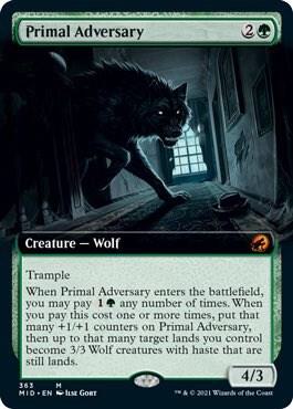 Primal Adversary (Extended Art) card image
