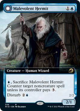 Malevolent Hermit (Extended Art) card image