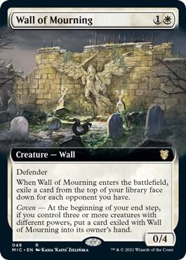 Wall of Mourning (Extended Art) card image
