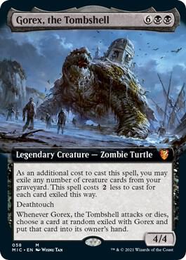 Gorex, the Tombshell (Extended Art) card image
