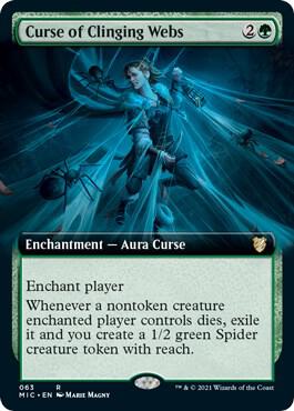 Curse of Clinging Webs (Extended Art) card image