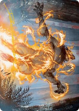 Burn the Accursed Art Card (Gold-Stamped Signature) card image