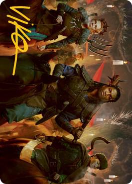 Candlelit Cavalry Art Card (Gold-Stamped Signature) card image