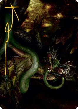 Saryth, the Viper's Fang Art Card (Gold-Stamped Signature) card image