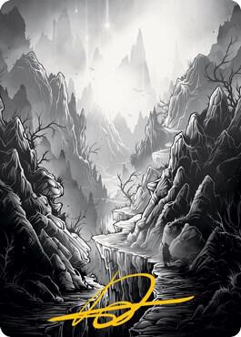 Mountain Art Card (Gold-Stamped Signature) card image