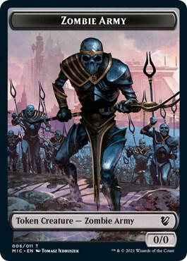 Zombie Army // Zombie (005) Double-Sided Token card image