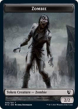 Zombie (005 MIC) // Zombie (005 MID) Double-Sided Token card image