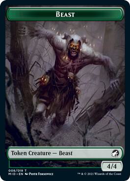 Beast // Spider (011) Double-Sided Token card image