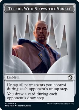 Emblem - Teferi, Who Slows the Sunset card image