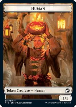 Human // Spider Double-Sided Token card image